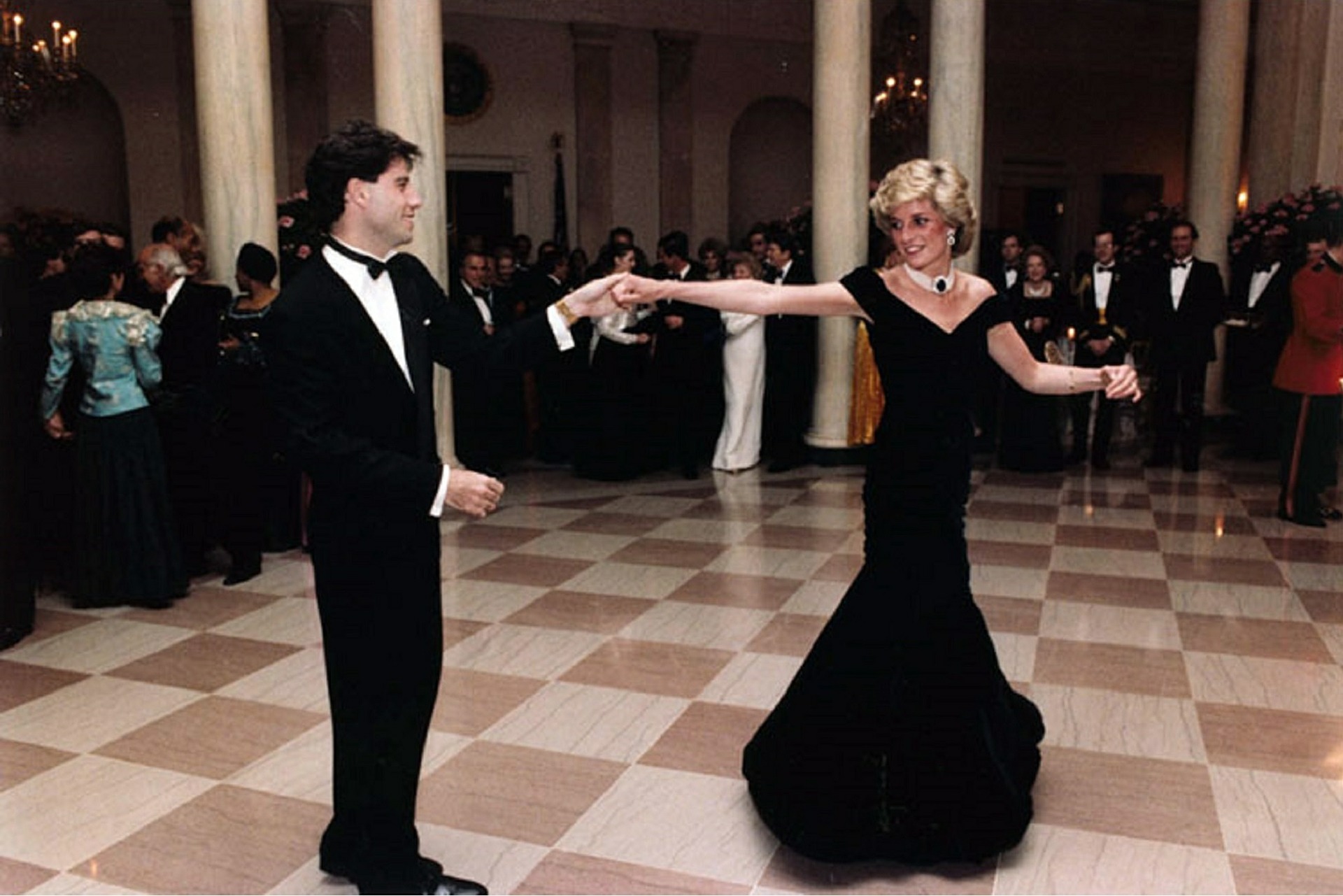 Princess Diana dancing with John Travolta