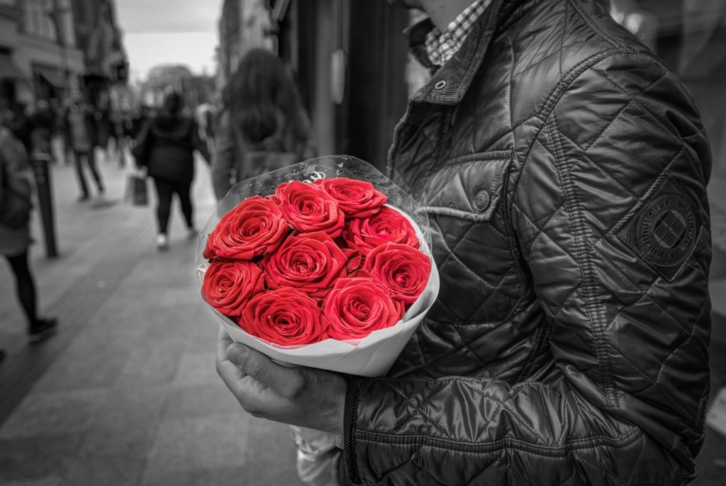 Man with Roses